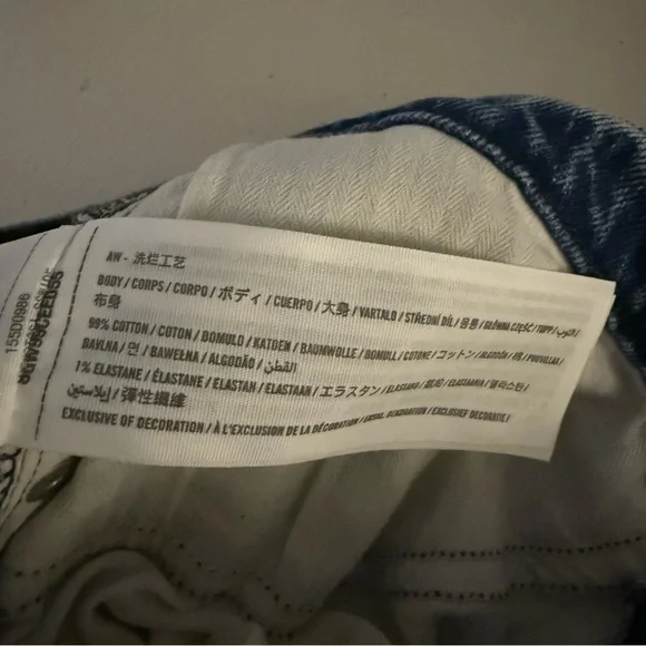 ABERCROMBIE The ‘90s Straight Ultra High Rise Crossover Stretch Jeans Womens 27 - Picture 8 of 8